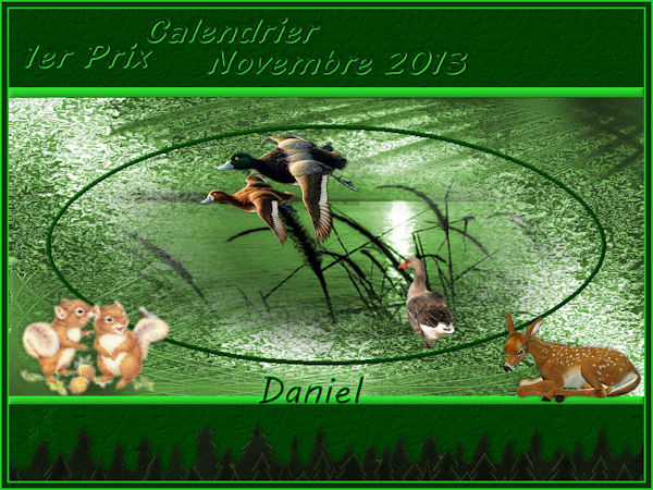 1er prix pour mon calendrier de Novembre